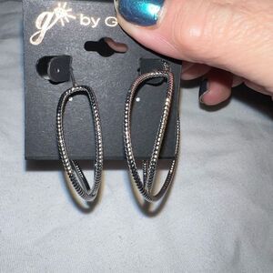 G by Gennaro Criss Cross Hoop Earrings